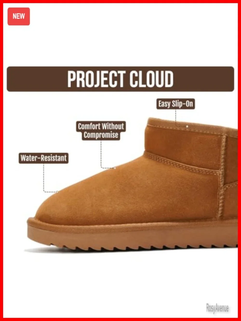 Genuine Leather Women's Ankle Boots - Water Resistant with Cozy Faux Fur Lining